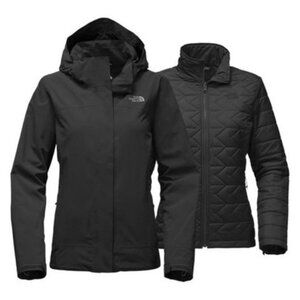 The North Face Carto Triclimate Jacket Insulated‎ Full Zip Hooded Black Small